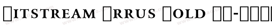 Bitstream Arrus Bold BT字体转换